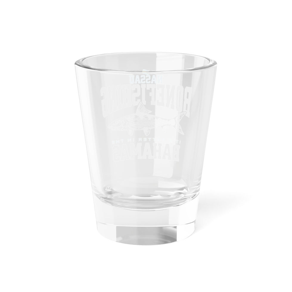 Thumbnail: Bahamas Souvenir Gift : Nassau Bahamas Bonefishing Bonefish Bahamas Shot Glass