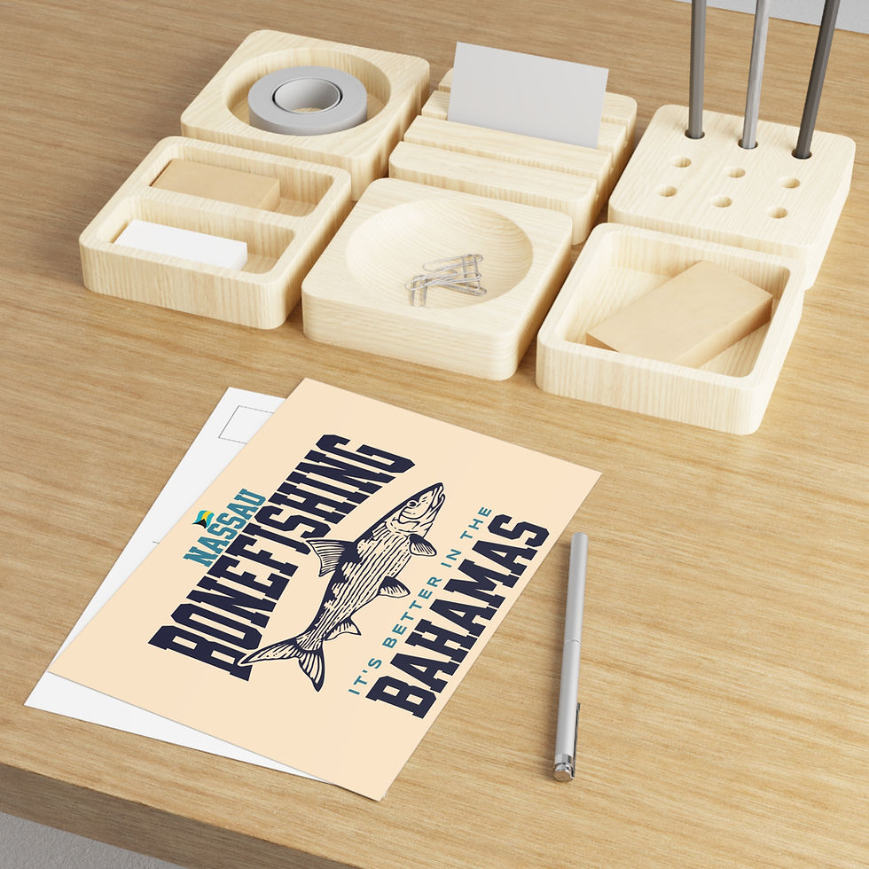 Thumbnail: Bahamas Postcard : Nassau Bahamas Bonefishing : Bahamas Souvenir Gift