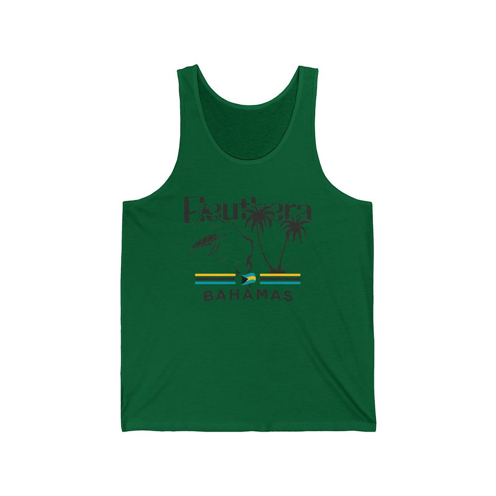 Thumbnail: Bahamas Souvenir Gift : Eleuthera Bahamas Island Unisex Bahamas Tank Top