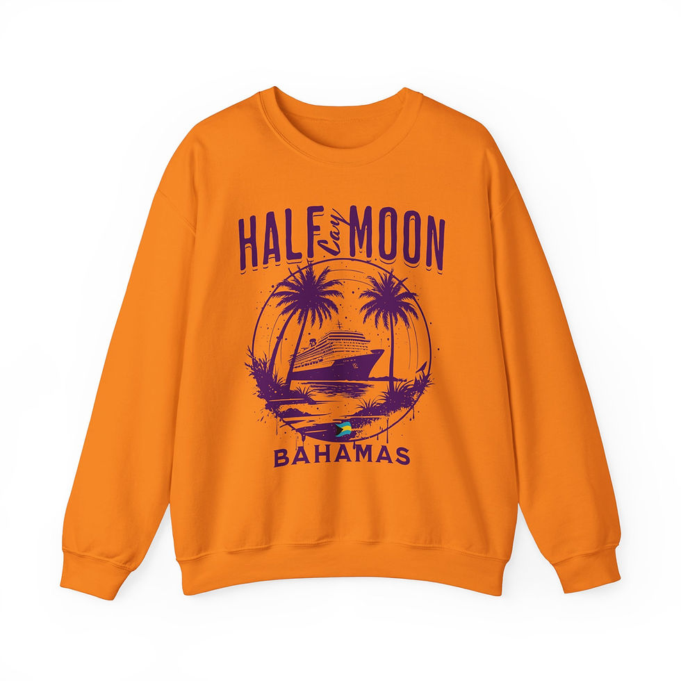 Thumbnail: Bahamas Souvenir Gift : Half Moon Cay Bahamas Island Unisex Bahamas Sweatshirt