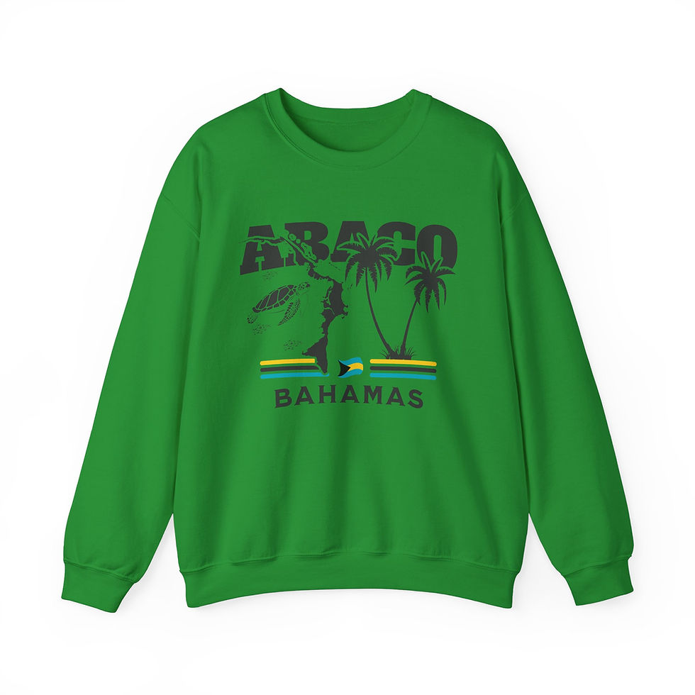 Thumbnail: Bahamas Souvenir Gift : Abaco Bahamas Island Unisex Bahamas Sweatshirt