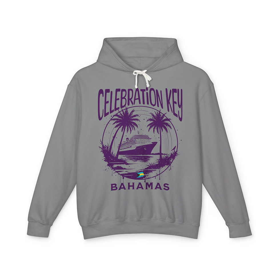 Thumbnail: Bahamas Souvenir Gift : Celebration Key Bahamas Cruise Unisex Bahamas Hoodie
