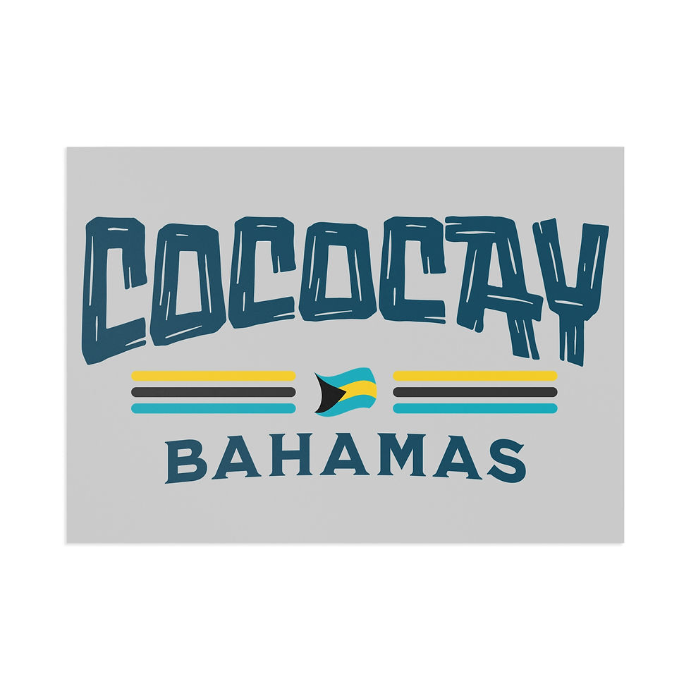 Thumbnail: Bahamas Postcard : CocoCay Bahamas Flag : Bahamas Souvenir Gift