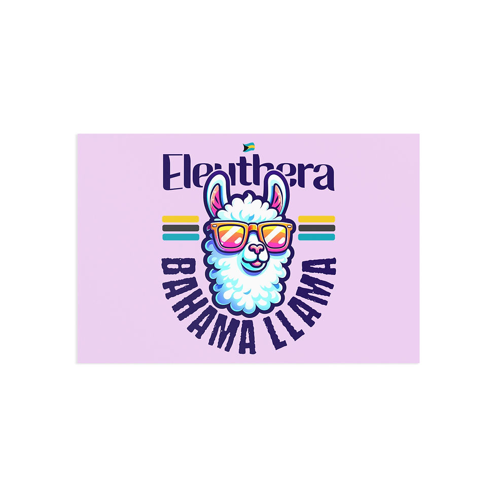 Thumbnail: Bahamas Postcard : Eleuthera Bahamas Bahama Llama : Bahamas Souvenir Gift