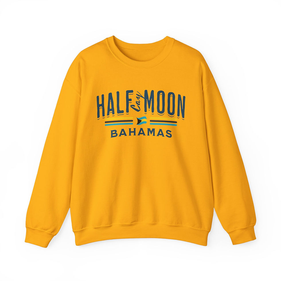 Thumbnail: Bahamas Souvenir Gift : Half Moon Cay Bahamas Flag Unisex Bahamas Sweatshirt