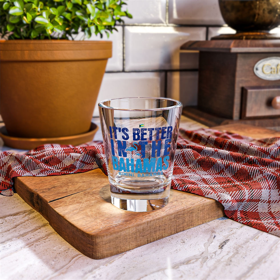 Thumbnail: Bahamas Souvenir Gift : Bimini Bahamas It's Better In The Bahamas Shot Glass