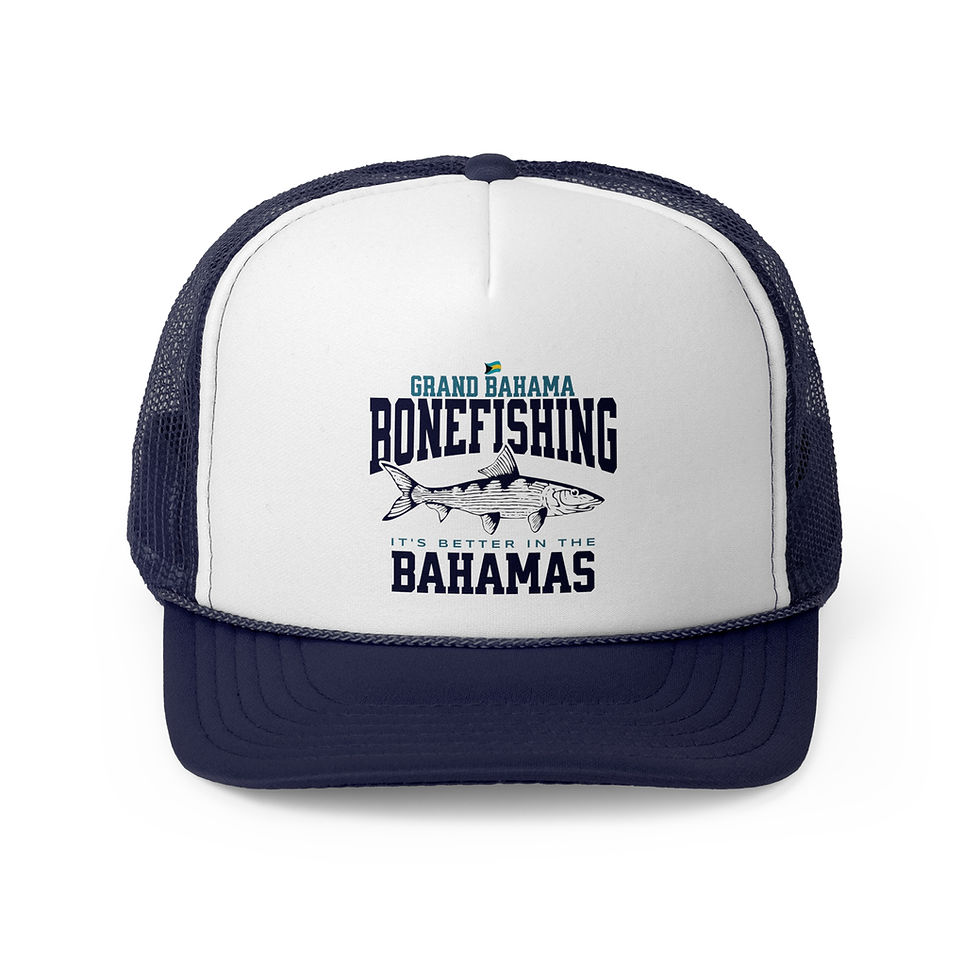 Thumbnail: Bahamas Souvenir Gift : Grand Bahama Bonefishing Bonefish Bahamas Hat