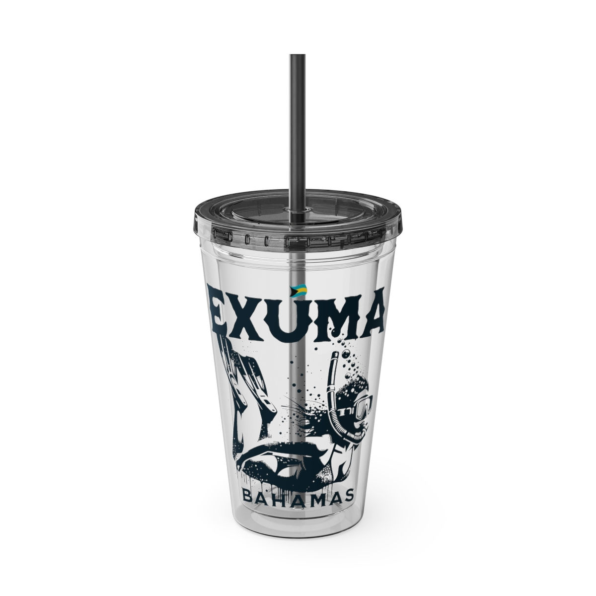 Bahamas Souvenir Gift : Exuma Bahamas Snorkeling Bahamas Tumbler With Straw