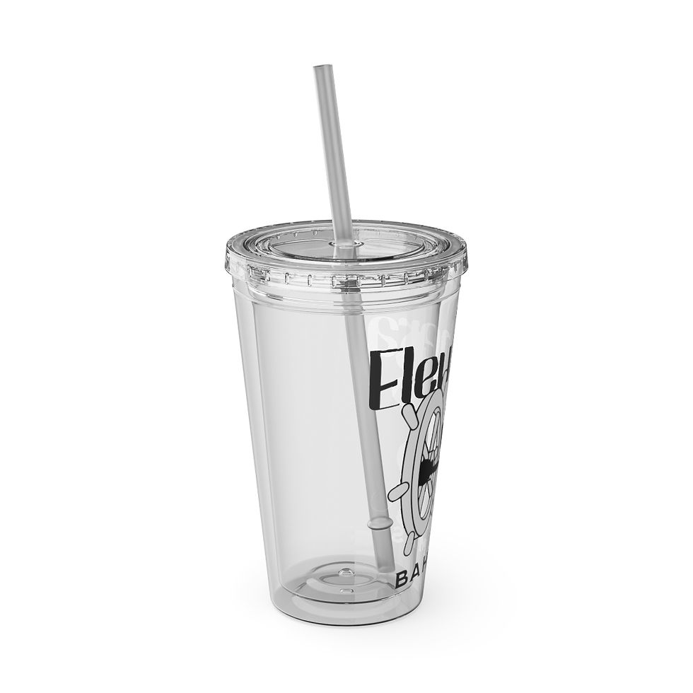 Thumbnail: Bahamas Souvenir Gift : Eleuthera Bahamas Tumbler With Straw