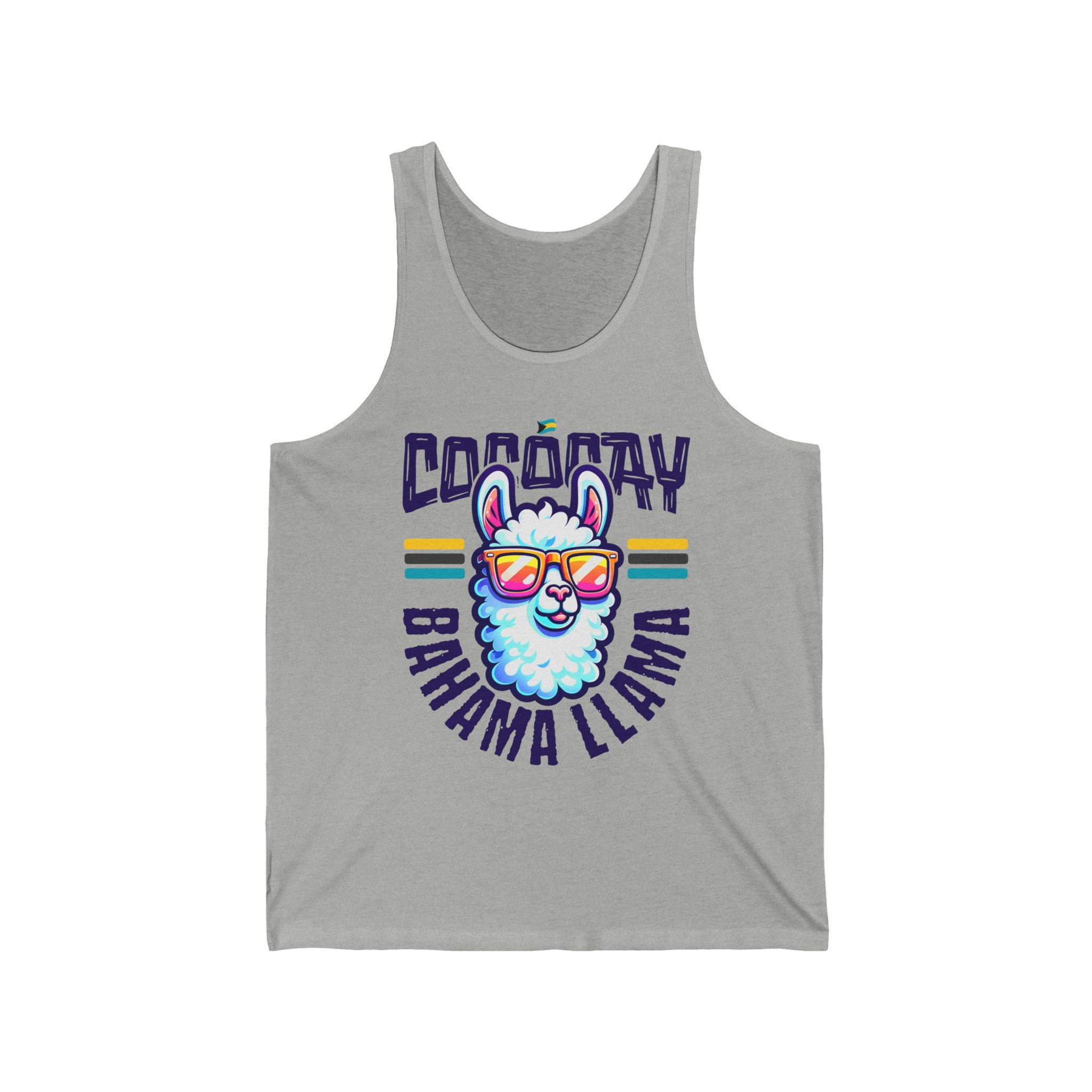 Bahamas Souvenir Gift : CocoCay Bahama Llama Unisex Bahamas Tank Top