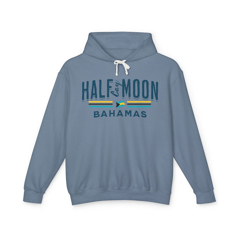 Thumbnail: Bahamas Souvenir Gift : Half Moon Cay Bahamas Flag Unisex Bahamas Hoodie