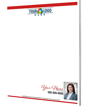 8.5" x 10.5" Notepad with 25 or 50 sheets