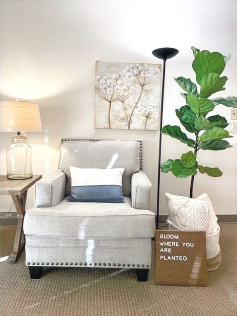 Interior view of La Jolla Therapy Center office, showing a calm, welcoming, and professionally designed therapy space.