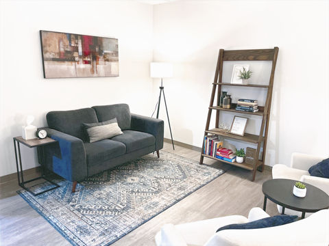 Interior view of La Jolla Therapy Center office, showing a calm, welcoming, and professionally designed therapy space.