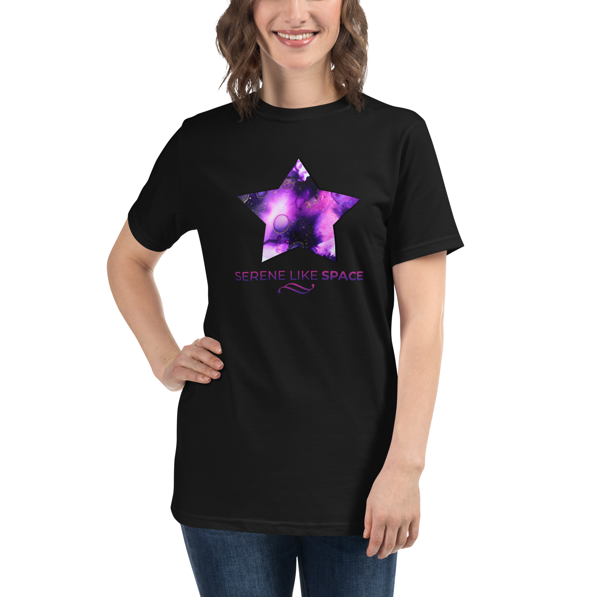 Serene Like Space Unisex Organic T-Shirt