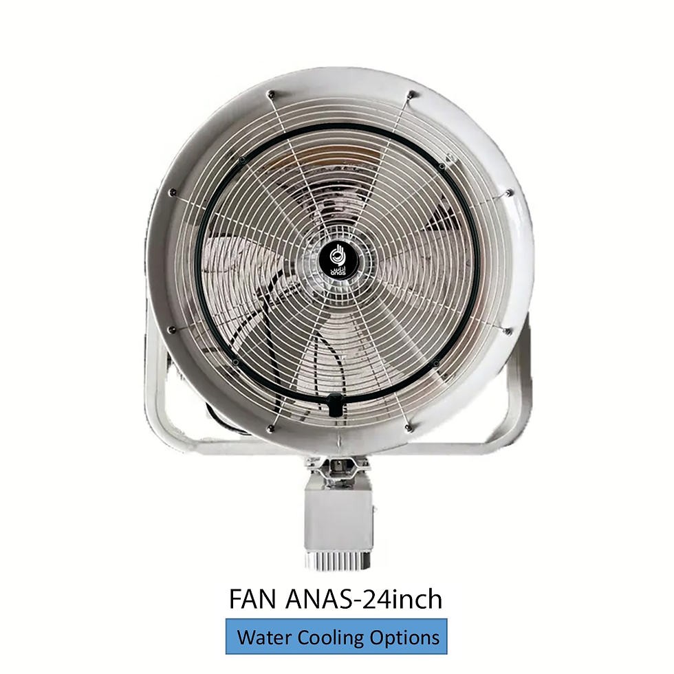 مروحة ضباب ضغط عالي قياس 24 أنش / 60 سم للمساحات المكشوفة