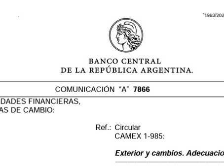 Comunicación A 7866