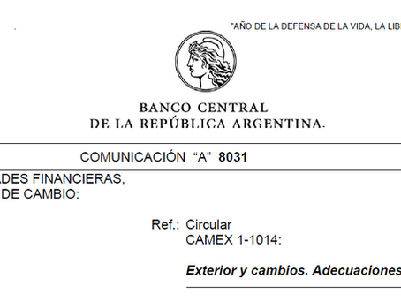 Comunicación A 8031