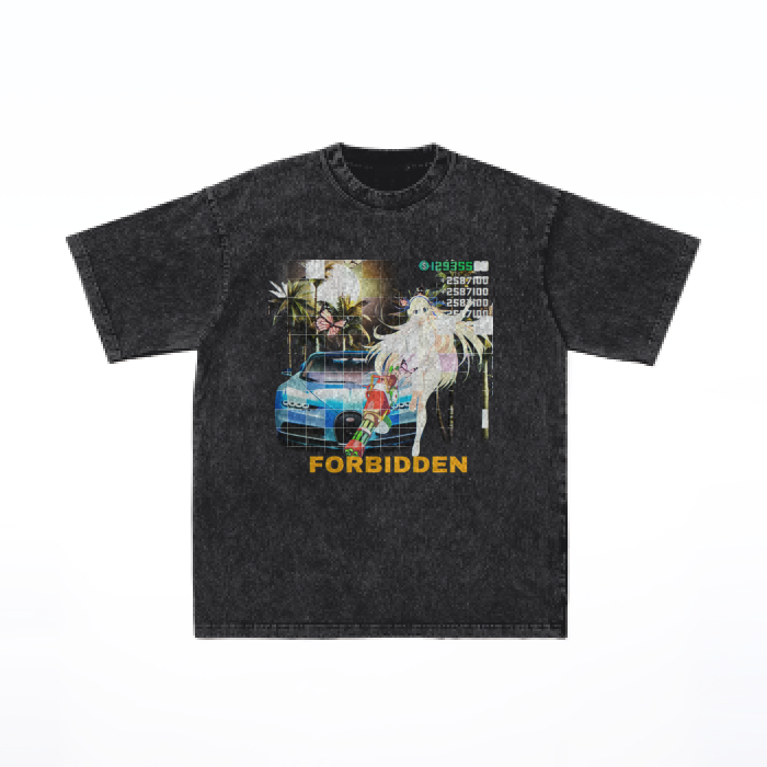 Thumbnail: Unisex 100% Cotton Oversized Snow Wash T-Shirt