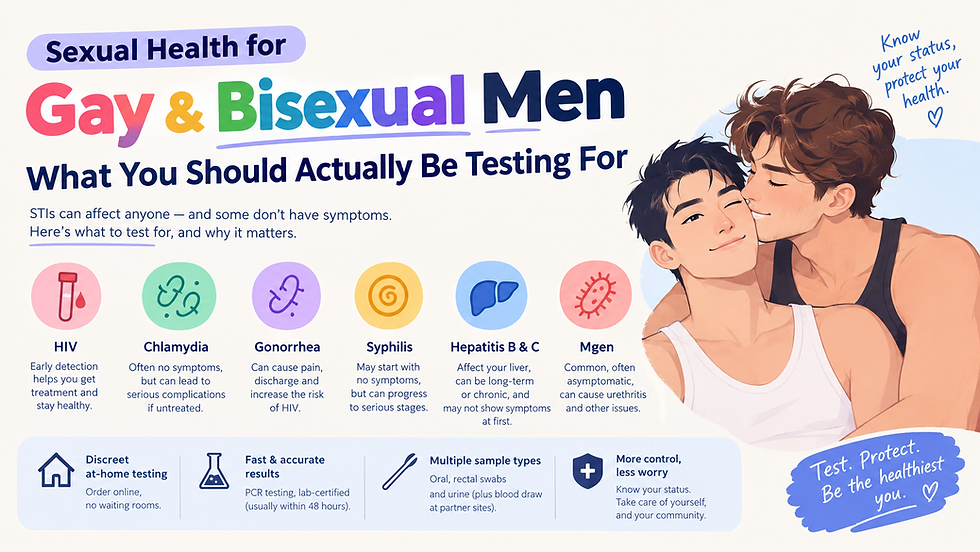 🏳️🌈 Sexual Health for Gay & Bisexual Men — What You Should Actually Be Testing For