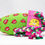 Thumbnail: Xs and Os on Green Pattern Catnip Stuffed Cat Toy