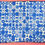 Thumbnail: Blue/White Quilt Grid Pattern XL Krinkle Mats Refillable Cat Bed
