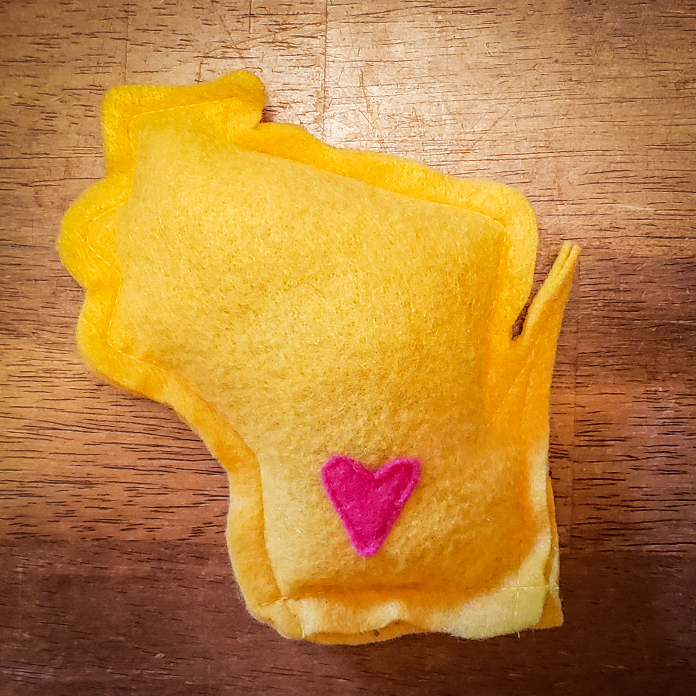 Wisc'rs Yellow Catnip Stuffed Cat Toy