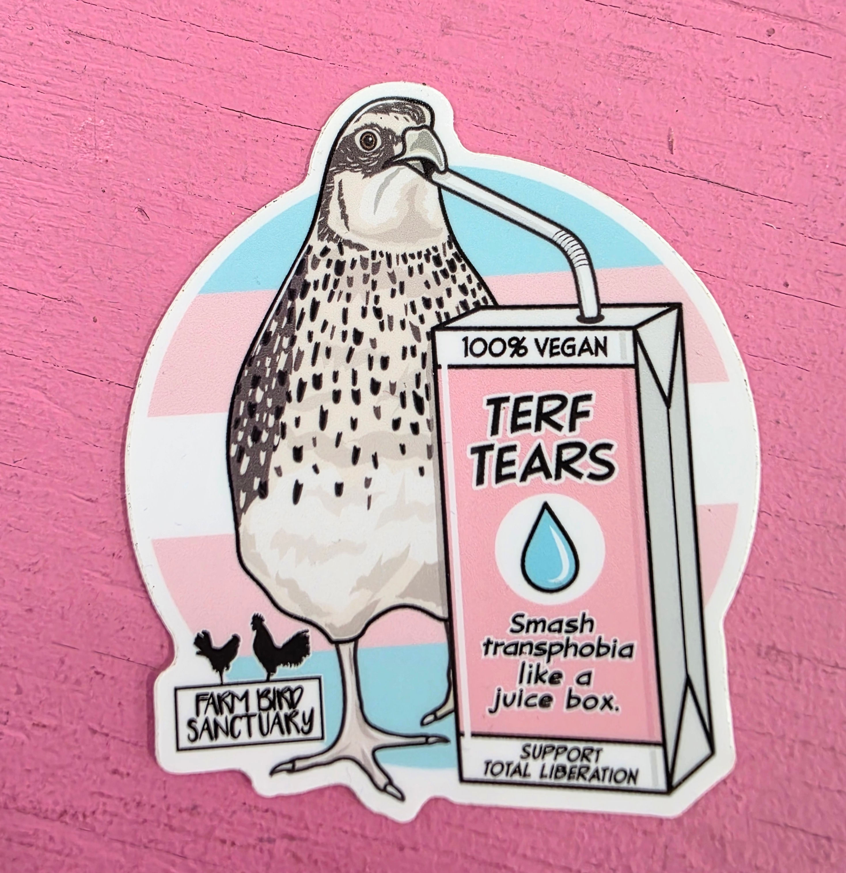 TERF Tears Juicebox 3" Vinyl Sticker