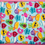 Thumbnail: Party Balloons Pattern XL Krinkle Mats Refillable Cat Bed