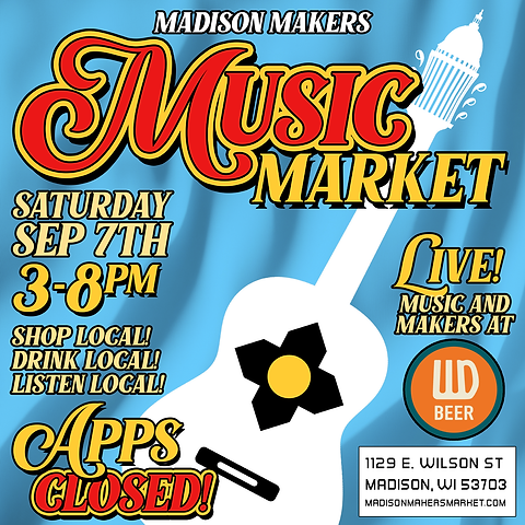 poster image for madison makers music market
