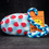 Thumbnail: Strawberries on Blue Plaid Pattern MadRat Stuffed Catnip Toy