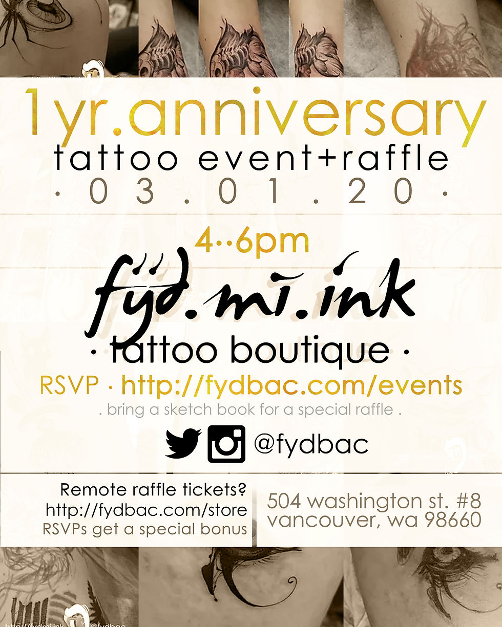 1yr anniversary event!