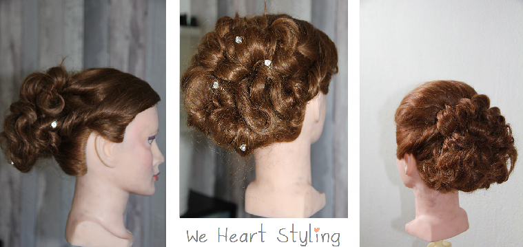 Opgestoken krullen met curlies