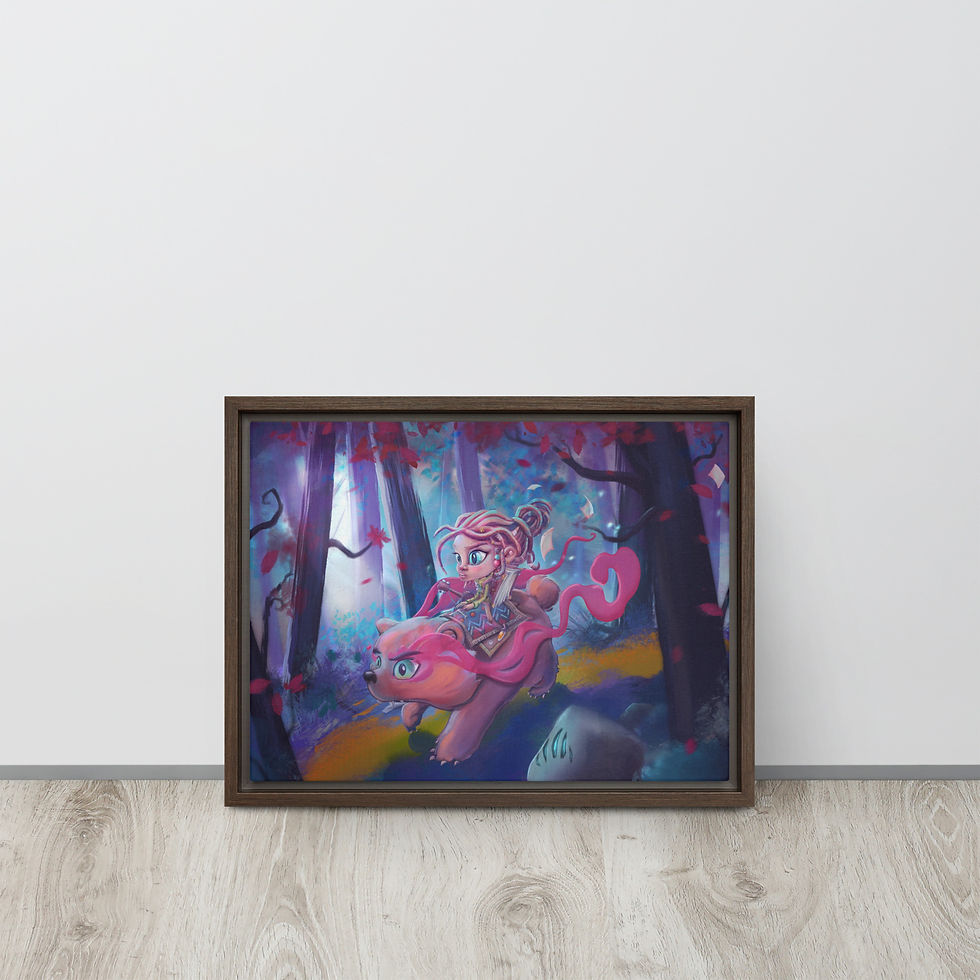 Miniature : Storyteller - toile & cadre