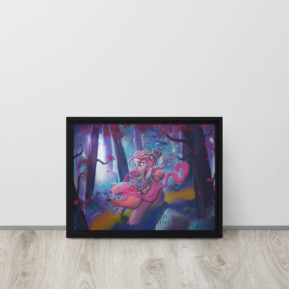 Miniature : Storyteller - toile & cadre