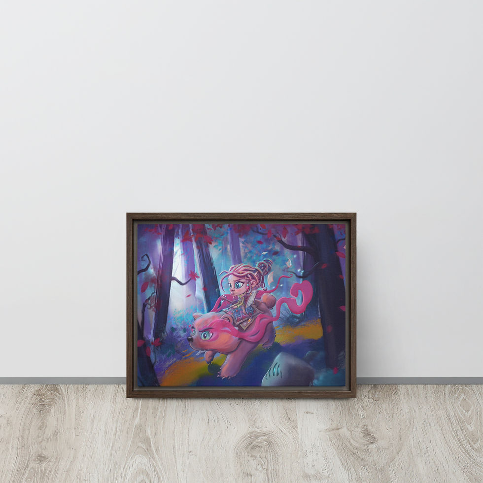 Miniature : Storyteller - toile & cadre