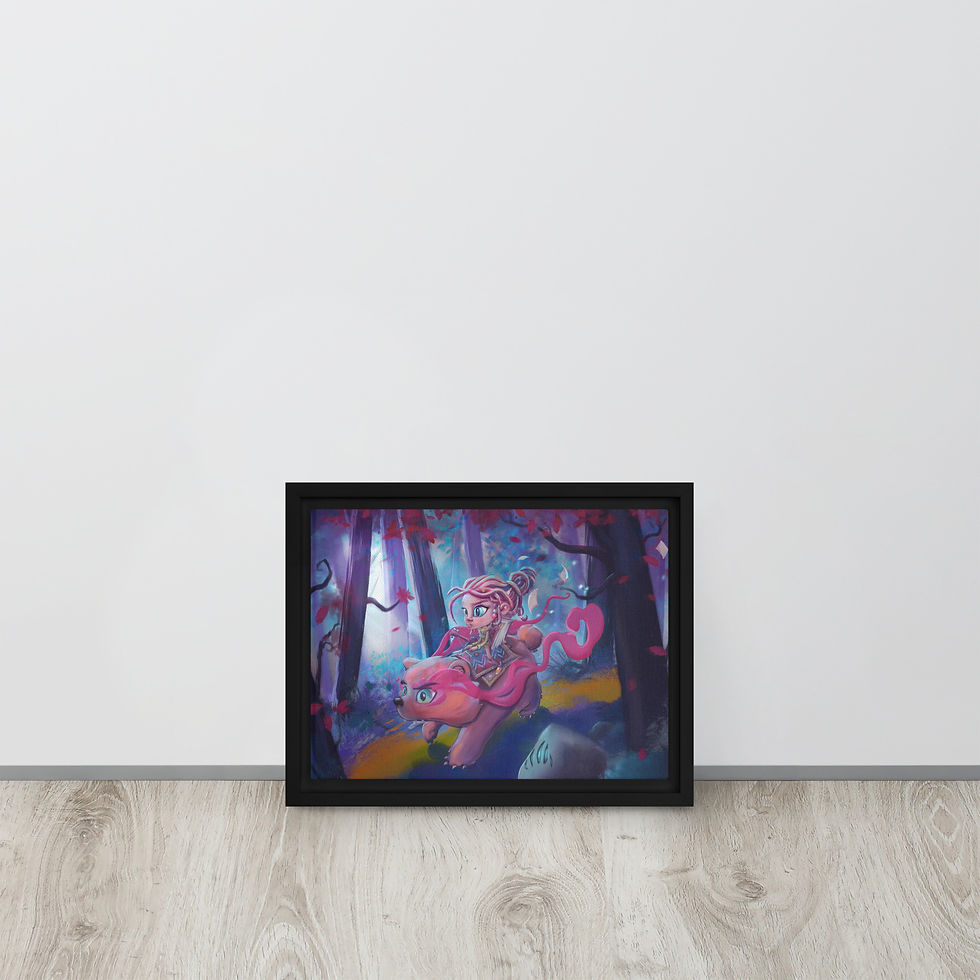 Miniature : Storyteller - toile & cadre