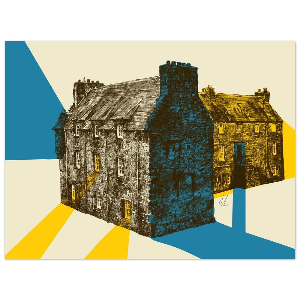 Menstrie castle pop art, Classic Matte Paper Poster