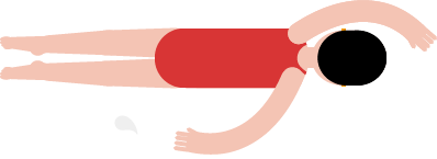 Swimming Silhouette Illustration