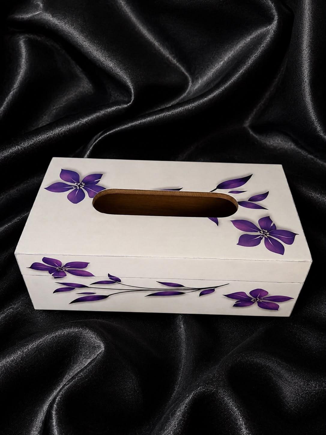 Viola Wooden Tissue Box