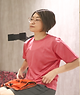 運動後の女性