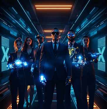 xx7 ai reps standing together to represent the pro package