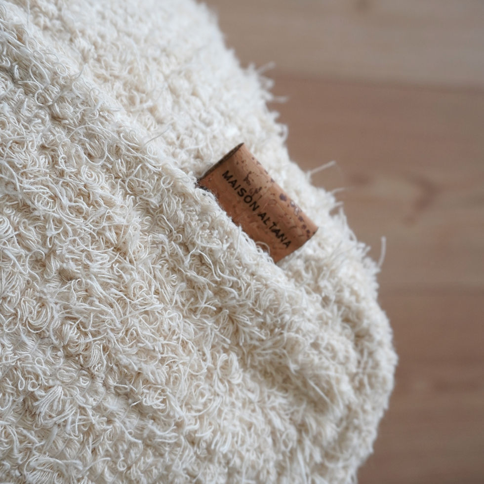 Miniature : Pouf Miramar, Crème