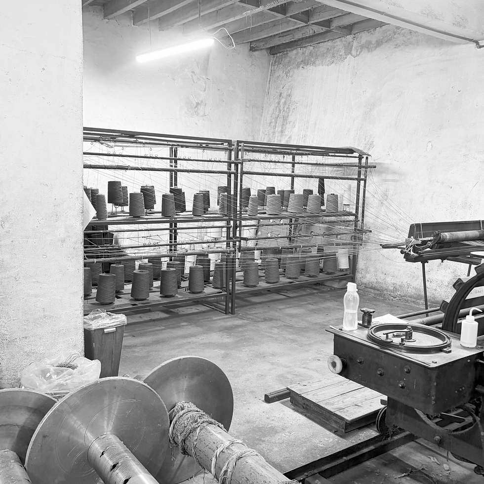 Miniature : Couverture rayée Granja, Jaune/Beige