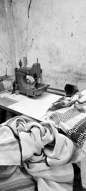 Pruduction of blankets made in Portugal