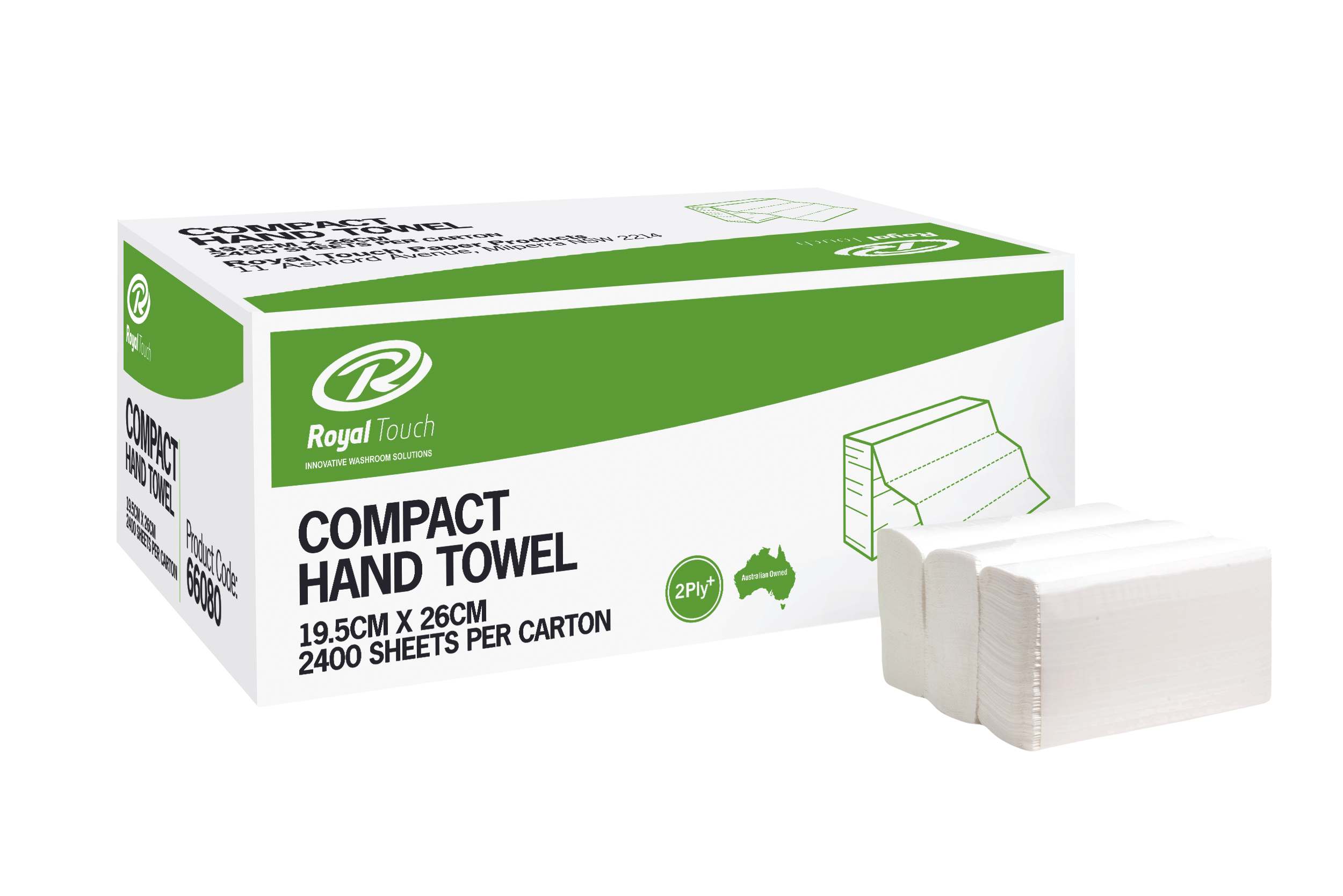 Royal Touch Compact interleaved hand towels