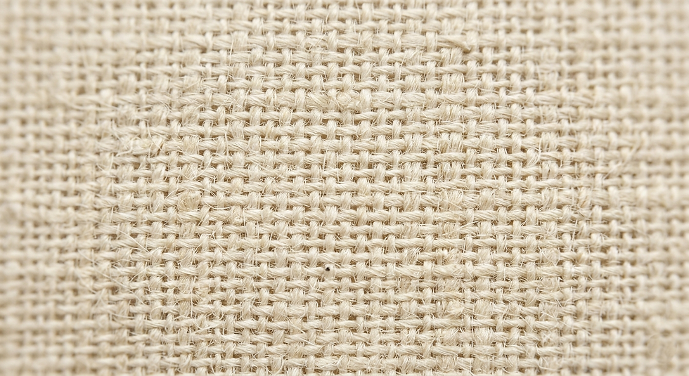 Close-up of natural linen weave texture