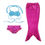 Thumbnail: 2-9Years Kids Baby Girls Swimwear Swimsuit 3Pcs Mermaid Tail Bikini Set Children