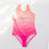 Thumbnail: Fashion teen Girls One-Piece Swimsuit letter printed shiny Girls Swimwear Kid gi