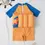 Thumbnail: Children's Buoyancy Swimsuit Cartoon Print Swimwear Kid One-Piece Floating Rash 